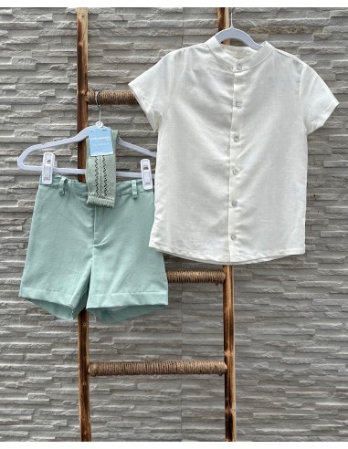 Camisa Lino Mangas Cortas