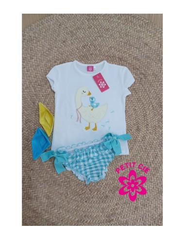 Conjunto baño niña Mami Pato