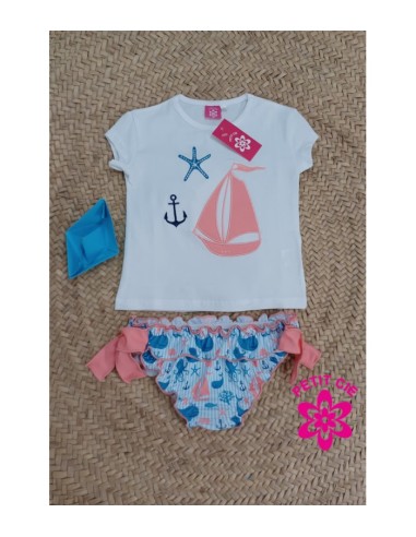 Conjunto baño niña Velero