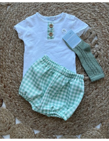 Conjunto Flowers Vichy Niño