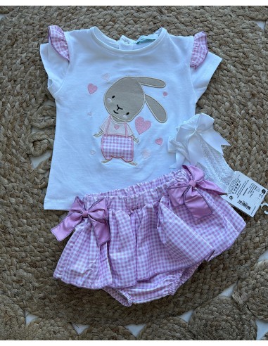 Conjunto Conejo Vichy Niña