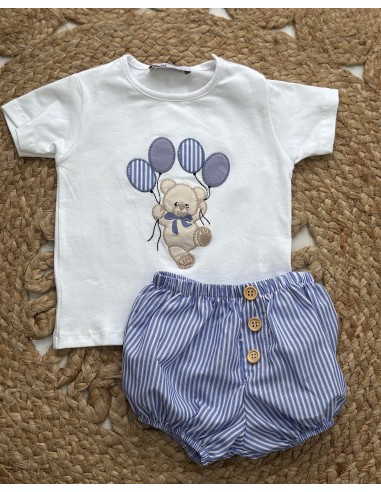 Conjunto Osito Globos