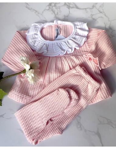 Conjunto Wafle Rosa