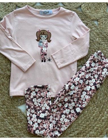 Conjunto Mallas Flores Muñeca