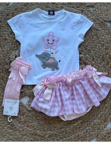 Conjunto Elefante Vichy
